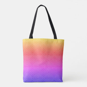 Tote Bag Ipanema Arc-en-ciel Hypnotique Diamant Moderne Pop