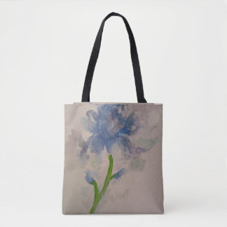 Tote Bag Iris bleu