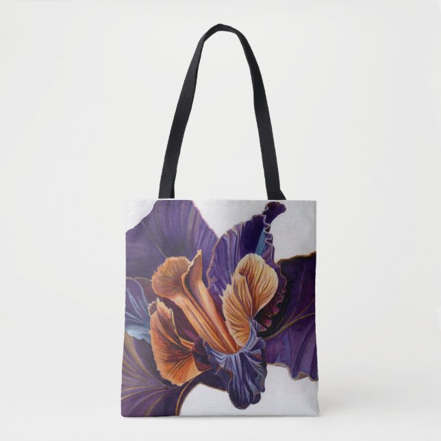 Tote Bag Iris noir (Devant)