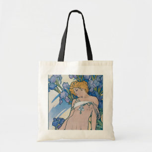 Tote Bag Iris (Quatre Fleurs), Alphonse Mucha