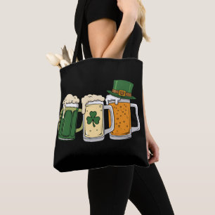 Tote Bag Irish Beer Irlande Drapeau St Patrick's Day Shamro