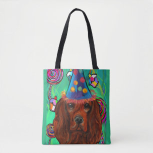 Tote Bag Irish Red Setter Anniversaire