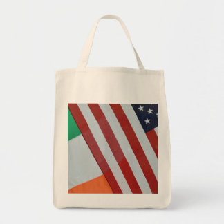 Tote Bag Irlandais et drapeaux des USA