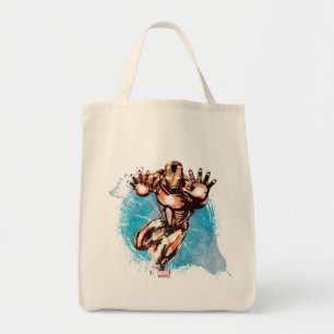 Tote Bag Iron Man Art de personnage à l'aquarelle