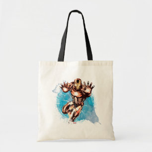 Tote Bag Iron Man Art de personnage à l'aquarelle