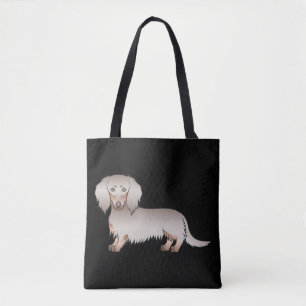 Tote Bag Isabella et Tan Longue Chevelure Chien Dachshund S