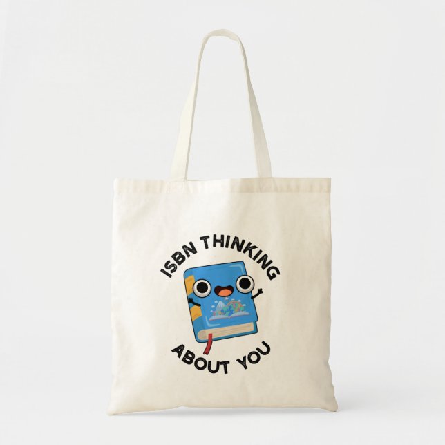 Tote Bag ISBN Penser à propos de vous amusant jeu de livres (Devant)