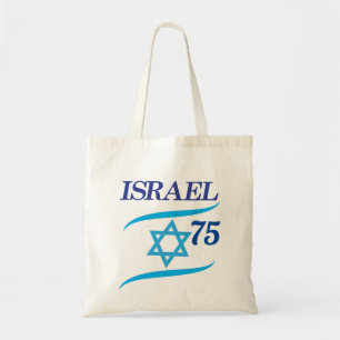 Tote Bag Israël 75 Anniversaire, Fête de l'Indépendance - M