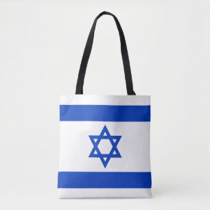 Tote Bag Israël drapeau bleu blanc moderne patriotique