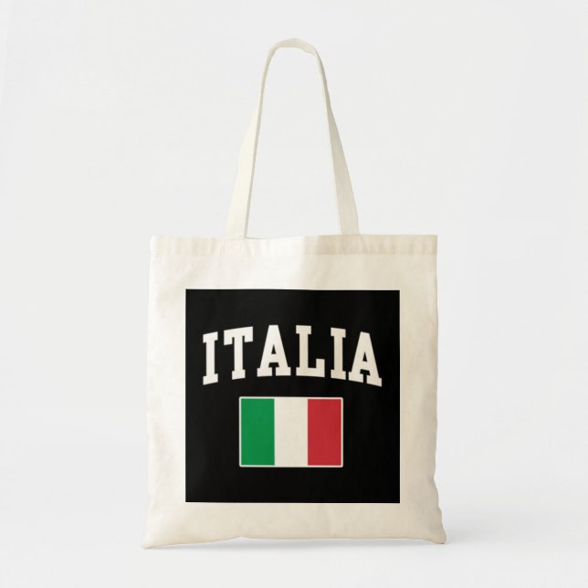 Tote Bag Italia Drapeau Italie Italiano Famille Hommes Femm (Devant)