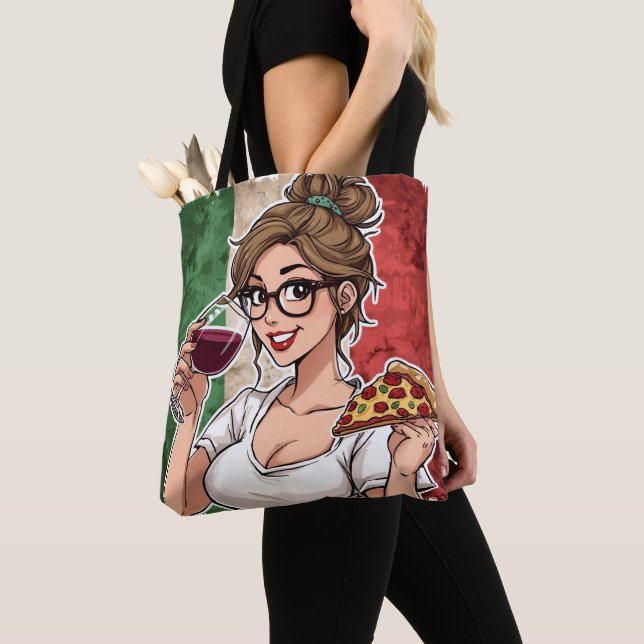 Tote Bag Italian Themed Tote (De près)