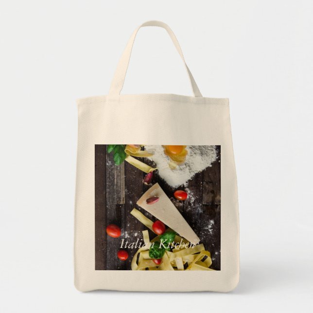 Tote Bag Italien - Personnaliser le texte (Devant)