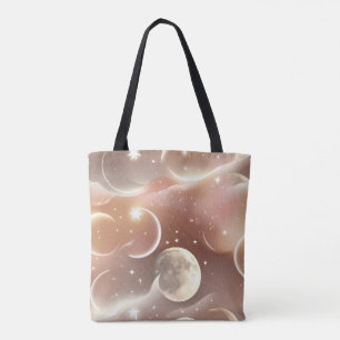 Tote Bag Ivoire Crème Lueur Douce de Lune de Pêche