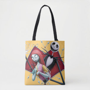 Tote Bag Jack et Sally au coeur