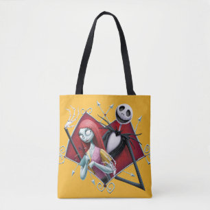 Tote Bag Jack et Sally au coeur