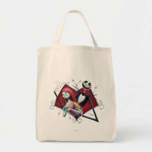 Tote Bag Jack et Sally au coeur