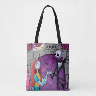 Tote Bag Jack et Sally Holding Hands