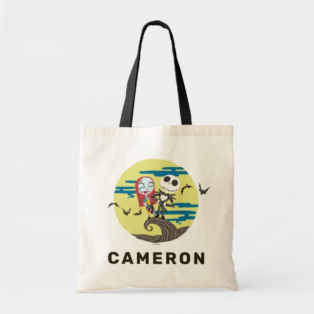 Tote Bag Jack et Sally | Lune mignonne (Devant)