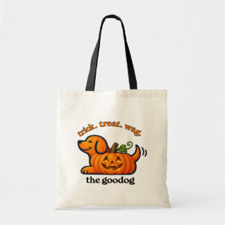 Tote Bag Jack-O-Lantern Pup orange