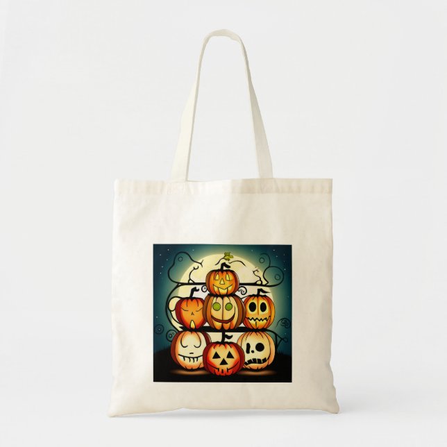 Tote Bag Jack O Lanterns (Devant)