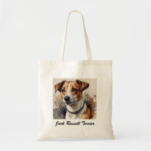 Tote Bag Jack Russell Terrier Tendance Ajoutez Votre Nom Pe