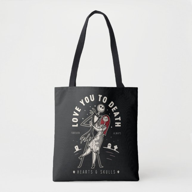 Tote Bag Jack & Sally - Vous Aimez À La Mort, Pour Toujours (Devant)
