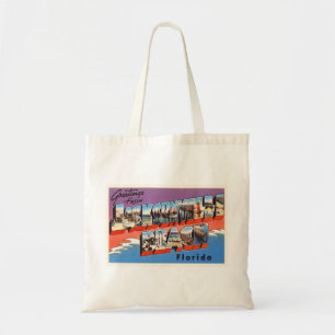 Tote Bag Jacksonville Beach Floride FL Vieux souvenir de vo