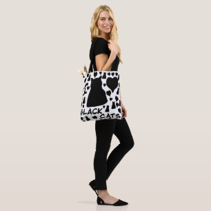 Tote Bag J'adore les chats noirs amateur de chats moderne