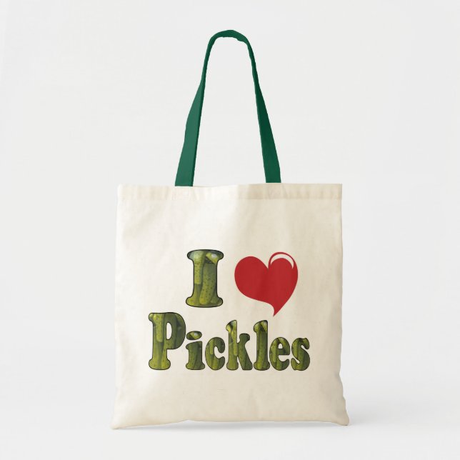 Tote Bag J'adore les cornichons (Devant)