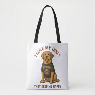 Tote Bag J'adore mes chiens