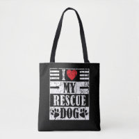 J'adore mon chien de sauvetage Cadeau drôle de com