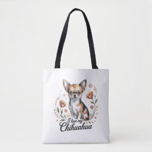 Tote Bag J'adore mon chihuahua