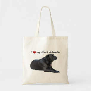 Tote Bag J'ai "coeur mon Labrador Retriever" avec une photo