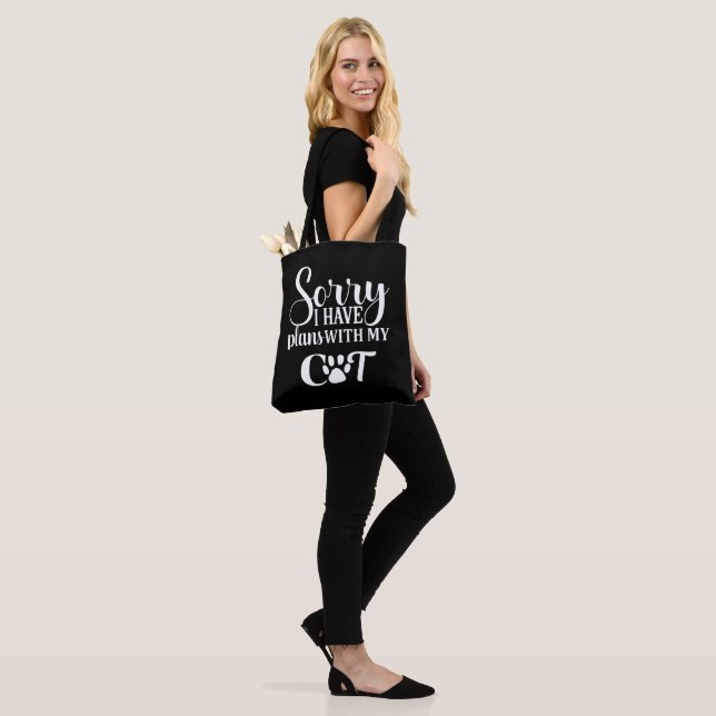 Tote Bag J'Ai Des Avions Avec Mon Chat (Sur le modèle)