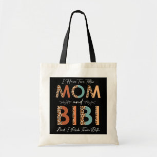 Tote Bag J'Ai Deux Titres Maman Bibi Je Les Rock Tous Les D