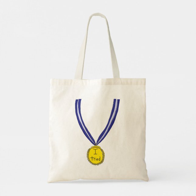 Tote Bag J'ai essayé la médaille (Dos)