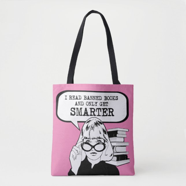 Tote Bag J'ai lu des livres interdits et je n'en suis que p (Devant)