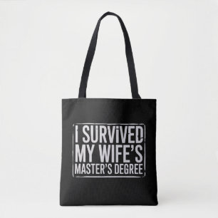 Tote Bag J'ai survécu à la remise de diplôme de master de m