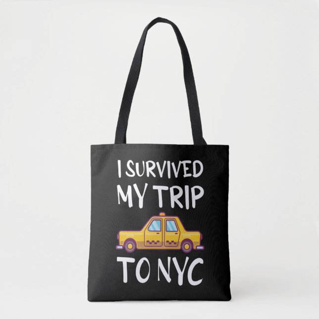 Tote Bag J'Ai Survécu À Mon Voyage À New York (Devant)