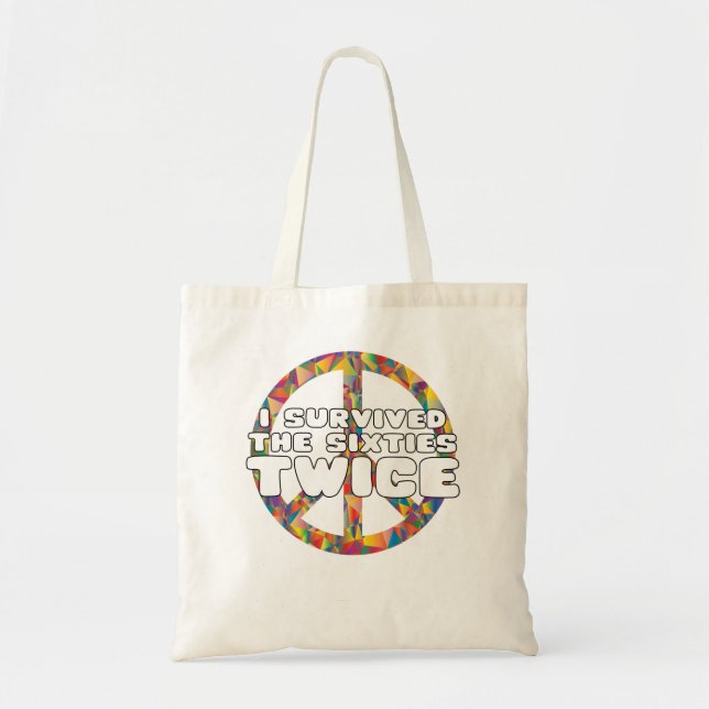 Tote Bag J'Ai Survécu Deux Fois Aux Soixante (Devant)