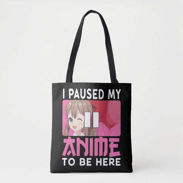 Tote Bag J'Ai Suspendu Mon Anime Anime Japonaise Manga Otak (Devant)