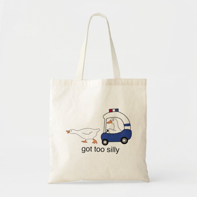 Tote Bag J'Ai Trop Mal Drôle L'Humour De La Police Des Oies (Devant)
