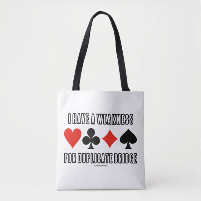 Tote Bag J'Ai Une Faiblesse Pour Le Pont En Double (Devant)