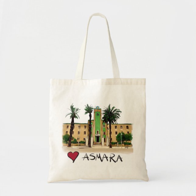 Tote Bag J'aime Asmara (Devant)