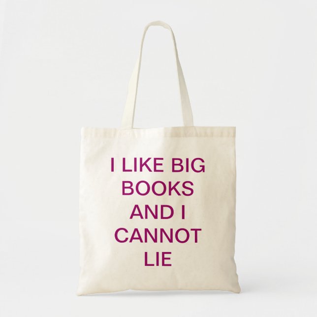 Tote Bag J'aime de grands livres (Devant)