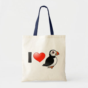 Tote Bag J'aime des macareux