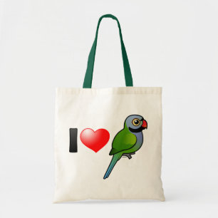 Tote Bag J'aime des perruches de Derbyan