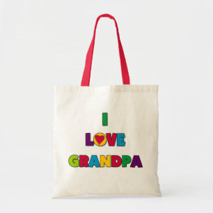 Tote Bag J'aime des T-shirts et des cadeaux de grand-papa