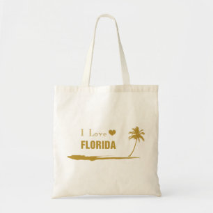 Tote Bag J'aime Florida Gold