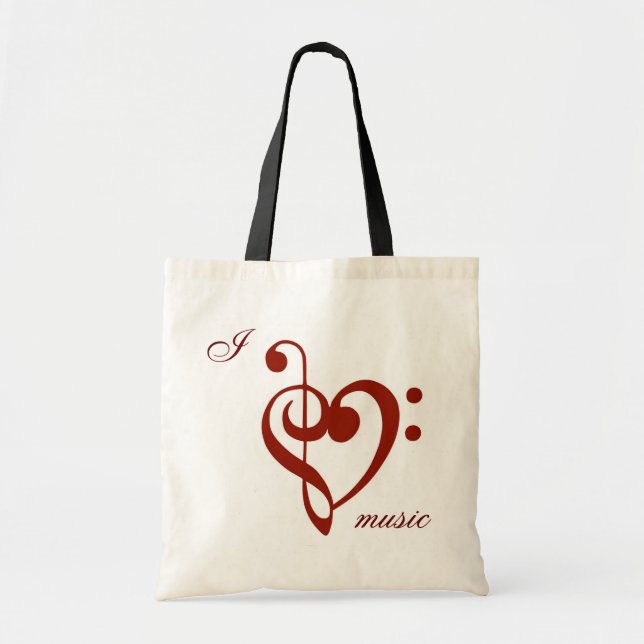 Tote Bag J'aime la musique (Devant)